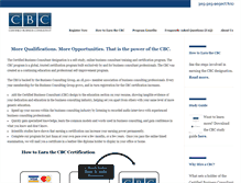 Tablet Screenshot of businessconsultantcertification.com